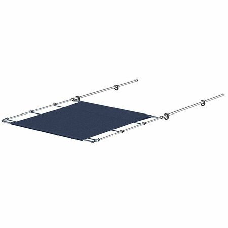 ALEGRIA 51 in. Wide Stainless Steel PTX Power Shade, Navy AL2214279